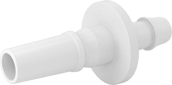 Hava ve Su için Plastik Luer Lock Tüp Bağlantısı, Naylon Düz Tapalar, 1/8" Boru İç Çapı için Dikenli, Beyaz
