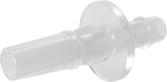 Hava ve Su için Plastik Luer Lock Tüp Bağlantısı, Polipropilen Fişler, 1/8" Boru İç Çapı için Dikenli, Beyaz