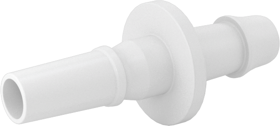 Hava ve Su için Plastik Luer Lock Tüp Bağlantısı, Naylon Düz Tapalar, 5/32" Boru İç Çapı için Dikenli, Beyaz