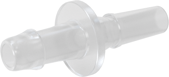 Hava ve Su için Plastik Luer Lock Tüp Bağlantısı, Polipropilen Fişler, 5/32" Boru İç Çapı için Dikenli, Beyaz