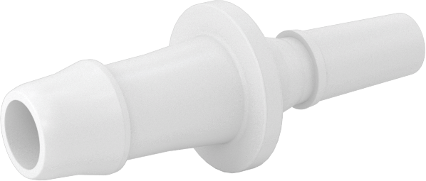 Hava ve Su için Plastik Luer Lock Tüp Bağlantısı, Naylon Düz Tapalar, 3/16" Boru İç Çapı için Dikenli, Beyaz