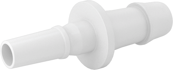 Hava ve Su için Plastik Luer Lock Tüp Bağlantısı, Naylon Düz Tapalar, 3/16" Boru İç Çapı için Dikenli, Beyaz
