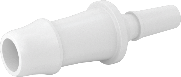 Hava ve Su için Plastik Luer Lock Tüp Bağlantısı, Naylon Düz Tapalar, 1/4" İç Çaplı Boru için Çivili, Beyaz