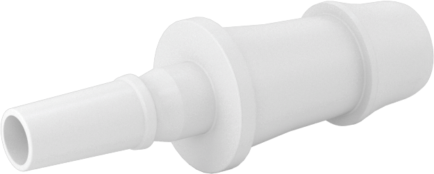 Hava ve Su için Plastik Luer Lock Tüp Bağlantısı, Naylon Düz Tapalar, 1/4" İç Çaplı Boru için Çivili, Beyaz