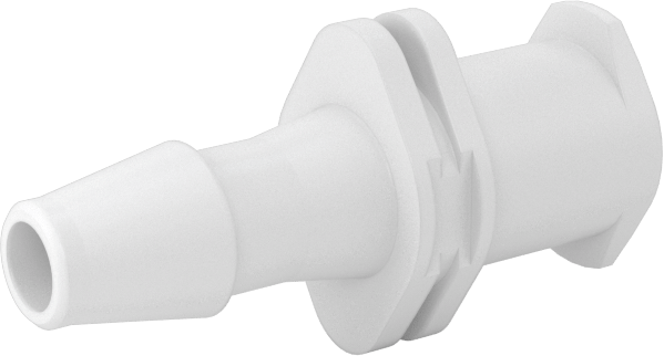 Hava ve Su için Plastik Luer Lock Tüp Bağlantısı, Naylon Soketler, 1/8" Boru İç Çapı için Dikenli, Beyaz