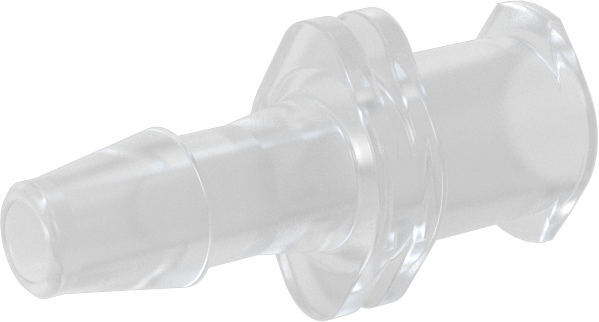 Hava ve Su için Plastik Luer Lock Tüp Bağlantısı, Polipropilen Soketler, 1/8" Boru İç Çapı için Dikenli, Beyaz