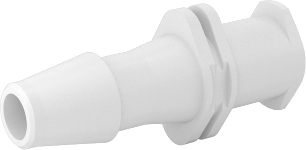 Hava ve Su için Plastik Luer Lock Tüp Bağlantısı, Naylon Soketler, 5/32" Boru İç Çapı için Dikenli, Beyaz