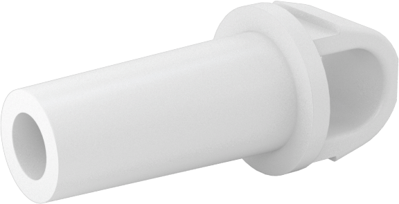 Hava ve Su için Plastik Luer Lock Tüp Bağlantısı, Bağlantı Halkalı ve Açık Uçlu Beyaz Naylon Uç Tıkacı