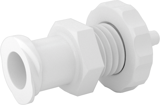 Hava ve Su için Plastik Luer Lock Tüp Bağlantısı, Naylon Duvar Delici Soketler, 1/16" Boru İç Çapı için Dikenli