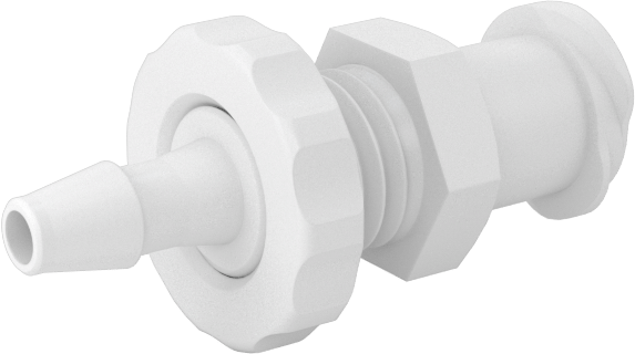 Hava ve Su için Plastik Luer Lock Tüp Bağlantısı, Naylon Duvar Delici Soketler, 3/32" Boru İç Çapı için Dikenli