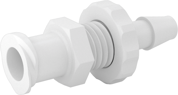 Hava ve Su için Plastik Luer Lock Tüp Bağlantısı, Naylon Duvar Delici Soketler, 1/8" Boru İç Çapı için Dikenli