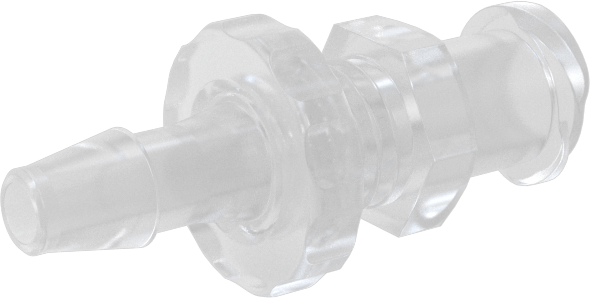 Hava ve Su için Plastik Luer Lock Tüp Bağlantısı, Polipropilen Duvar Delikli Soketler, Dikenli, 1/8" Boru İç Çapı