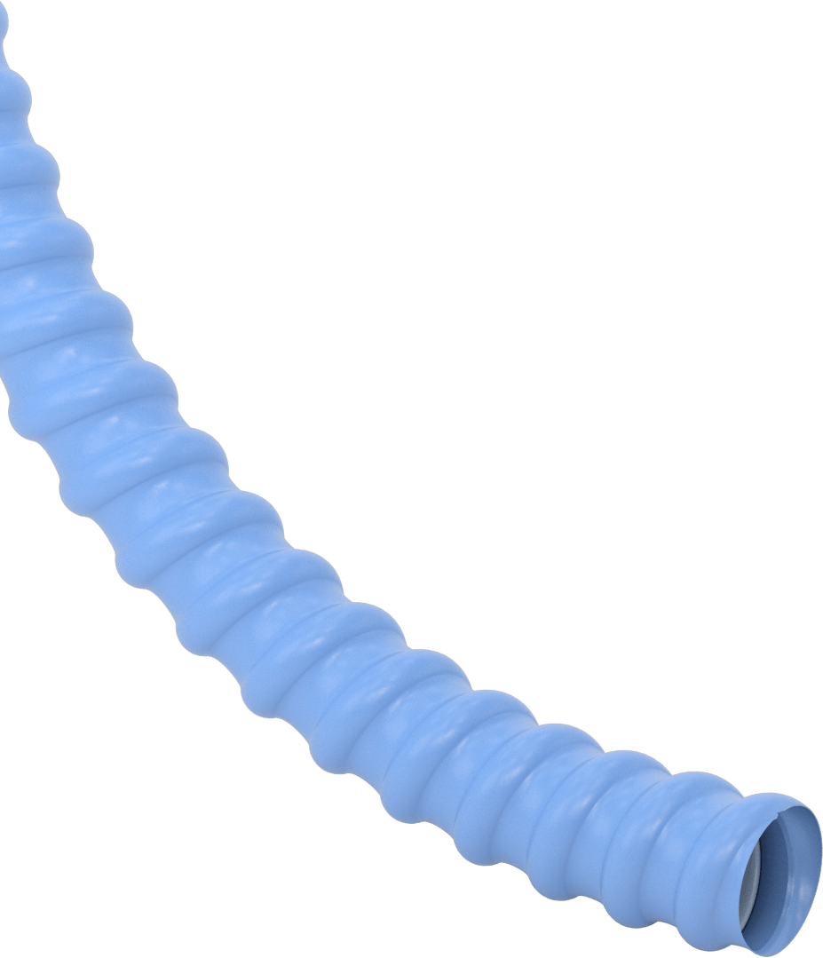 Hava için Ezilmeye Dayanıklı Kanal Hortumu, 1-1/2" ID, 1-7/8" OD