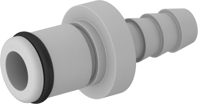 Kimyasallar için Hızlı Bağlantı Kesme Boru Bağlantısı, Dikenli Tapa, 1/4 Kaplin Boyutu, 1/4" Boru İç Çapı için