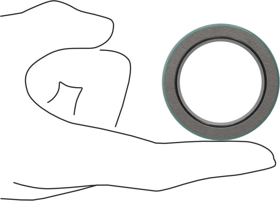 Yaylı Döner Mil Contası, 35 mm Mil Çapı ve 50 mm Delik Çapı için
