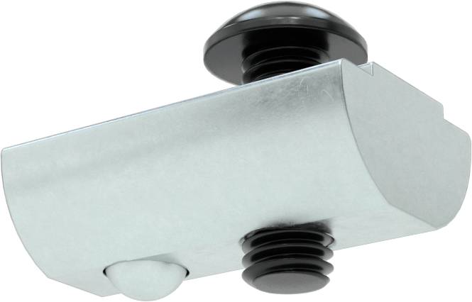 T-Yuvalı Çerçeve Bağlantı Elemanları, Kendiliğinden Hizalanır Somun ve 10-32 x 1/2“ Vida 1,5” ve 40 mm Ray