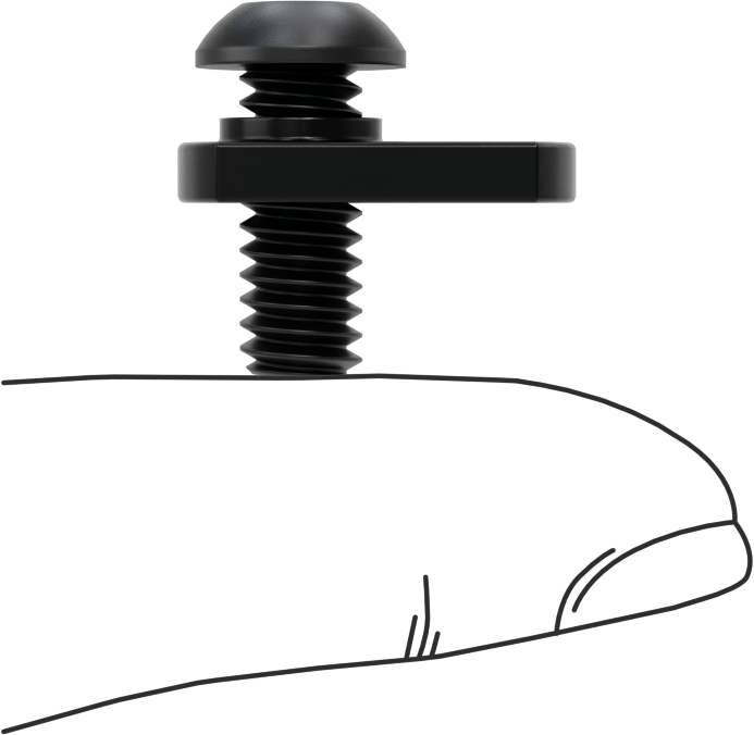 T-Yuvalı Çerçeve Bağlantı Elemanları, 1,5“ ve 40 mm Ray için Uç Beslemeli Somun ve 1/4”-20 Vida