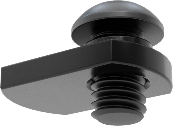T-Yuvalı Çerçeve Bağlantı Elemanları, Uç Beslemeli Somun ve 5/16"-18 Vida, 1,5 inç ve 40 mm Ray için