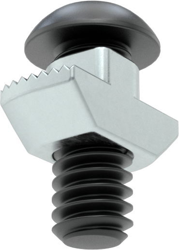 T-Yuvalı Çerçeve Bağlantı Elemanları, Çekiç Somunu ve Vida, 5/8" Diş Uzunluğu, 1,5 inç ve 40 mm Ray için