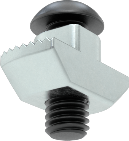 T-Yuvalı Çerçeve Bağlantı Elemanları, Çekiç Somunu, 1,5 inç ve 40 mm Ray, 10-32 Düğme Başlı