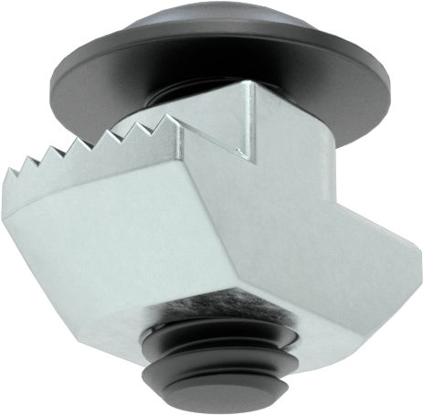 T-Yuvalı Çerçeve Bağlantı Elemanları, Çekiç Somunu ve Flanşlı Düğme Başlı, 45 mm Ray için