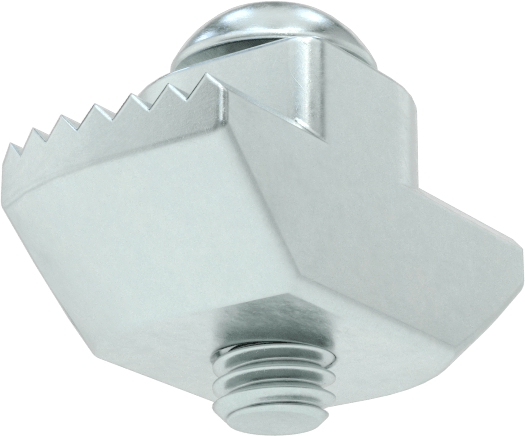 T-Yuvalı Çerçeve Bağlantı Elemanları, Takmalı Çekiç Somunu, 45 mm Ray, M4 Düğme Başlı