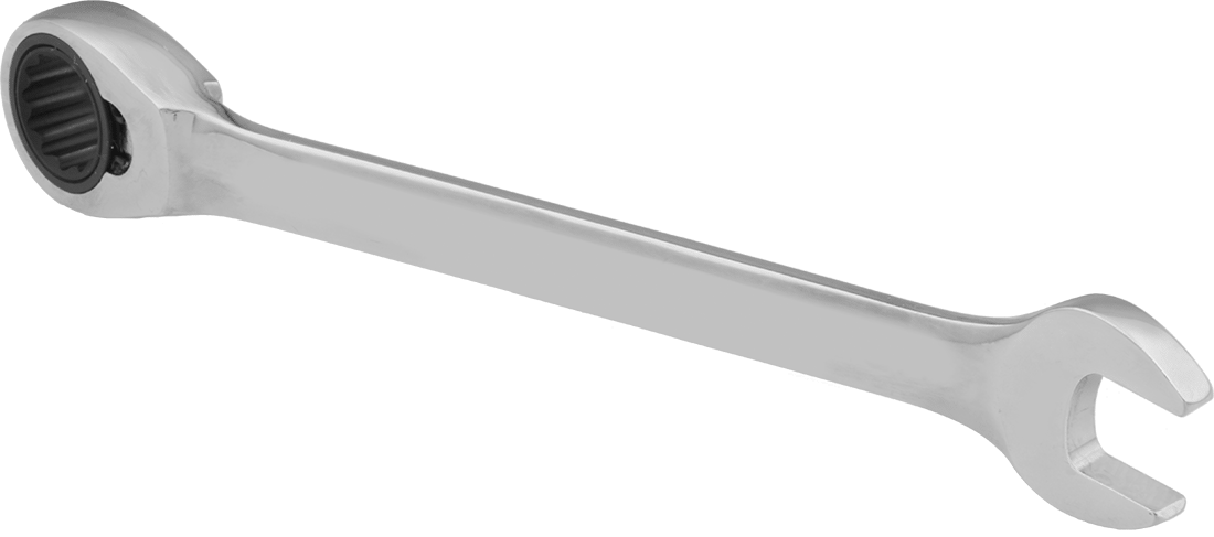 Ters Çevrilebilir Cırcırlı Kombinasyon Anahtarı, 1/2" Boyut, 8-11/16" Toplam Uzunluk