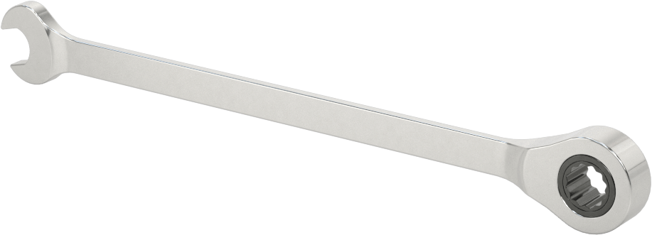 Cırcırlı Kombinasyon Anahtarı, 1/4" Boyut, 4-15/16" Toplam Uzunluk