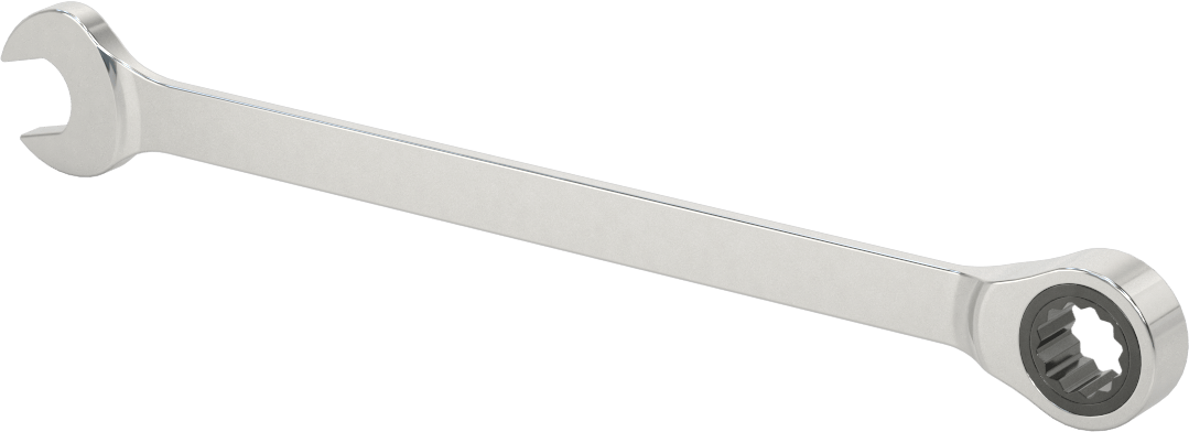 Cırcırlı Kombinasyon Anahtarı, 1/2" Boyut, 8-11/16" Toplam Uzunluk