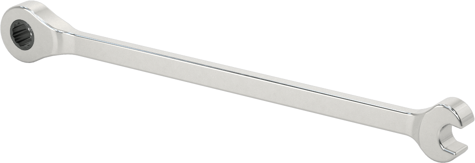 Cırcırlı Kombinasyon Anahtarı, 6 mm Boyut, 5-3/8" Toplam Uzunluk