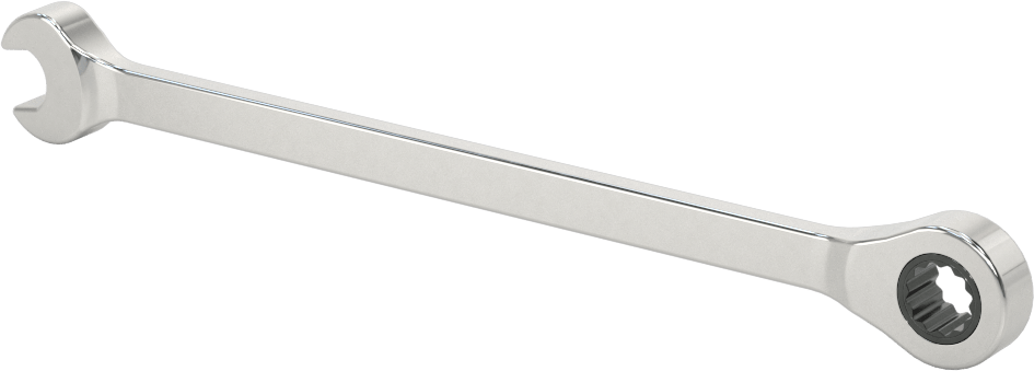 Cırcırlı Kombinasyon Anahtarı, 7 mm Boyut, 5-3/8" Toplam Uzunluk