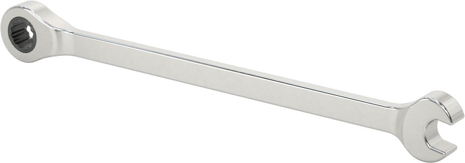 Cırcırlı Kombinasyon Anahtarı, 7 mm Boyut, 5-3/8" Toplam Uzunluk
