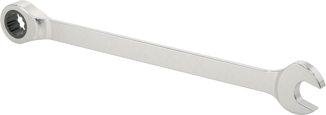 Cırcırlı Kombinasyon Anahtarı, 13 mm Boyut, 8-11/16" Toplam Uzunluk