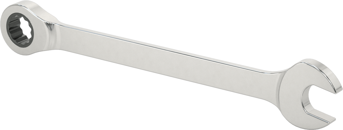 Cırcırlı Kombinasyon Anahtarı, 20 mm Boyut, 11" Toplam Uzunluk