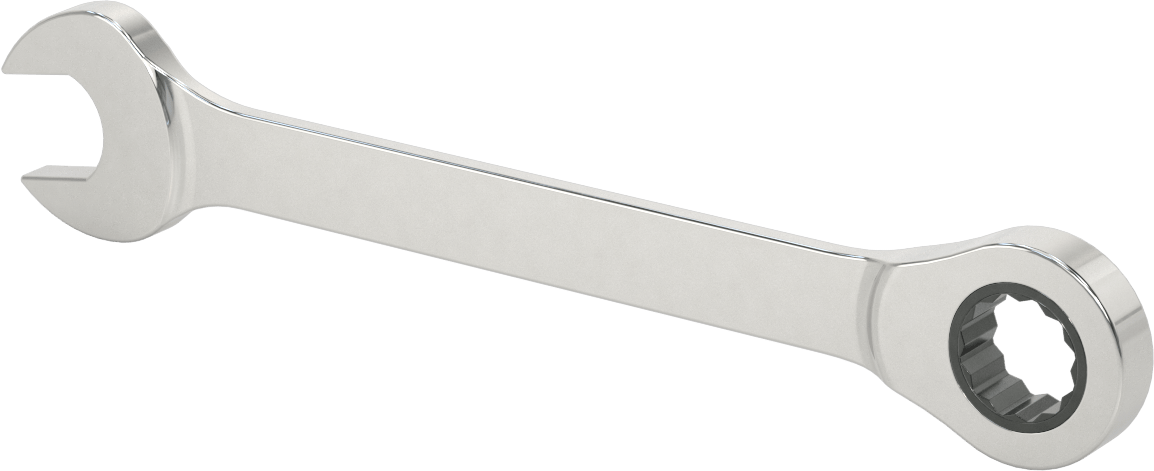 Cırcırlı Kombinasyon Anahtarı, 23 mm Boyut, 11" Toplam Uzunluk