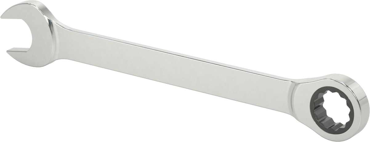 Cırcırlı Kombinasyon Anahtarı, 26 mm Boyut, 12-3/4" Toplam Uzunluk