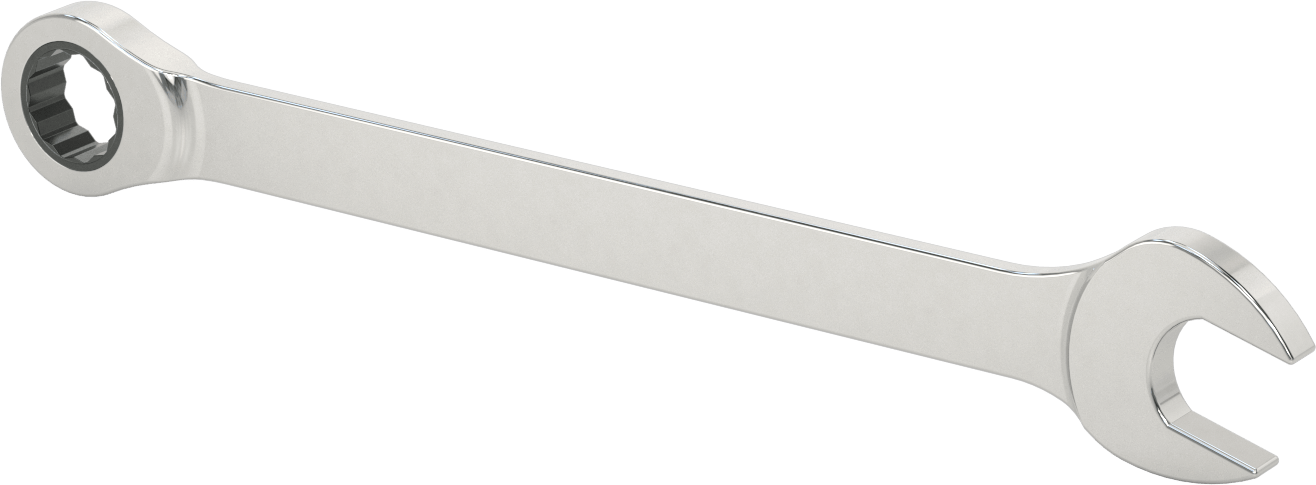Cırcırlı Kombinasyon Anahtarı, 34 mm Boyut, 18-1/4" Toplam Uzunluk