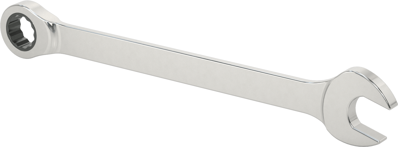 Cırcırlı Kombinasyon Anahtarı, 36 mm Boyut, 19-3/4" Toplam Uzunluk