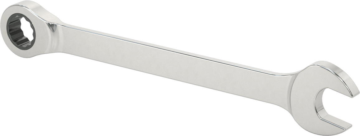 Cırcırlı Kombinasyon Anahtarı, 21 mm Boyut, 11" Toplam Uzunluk