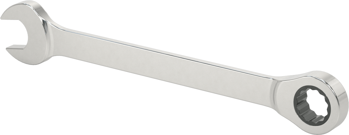 Cırcırlı Kombinasyon Anahtarı, 21 mm Boyut, 11" Toplam Uzunluk