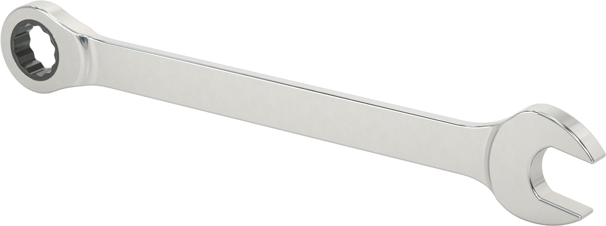 Cırcırlı Kombinasyon Anahtarı, 27 mm Boyut, 14-1/4" Toplam Uzunluk