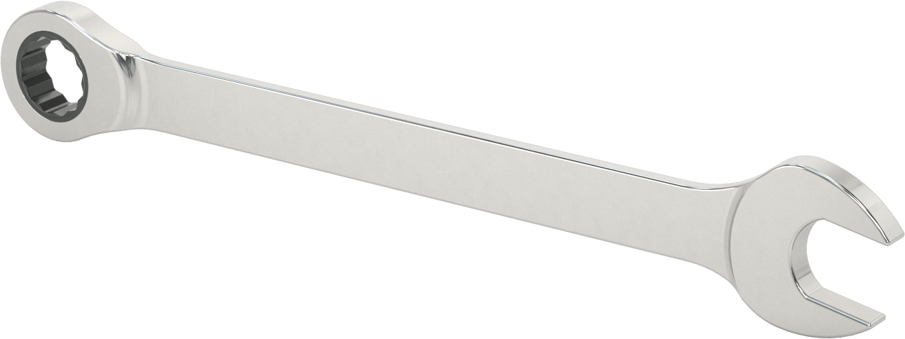 Cırcırlı Kombinasyon Anahtarı, 32 mm Boyut, 16-3/4" Toplam Uzunluk