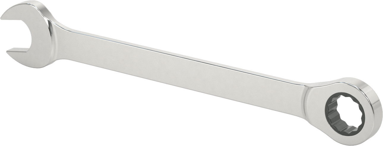 Cırcırlı Kombinasyon Anahtarı, 32 mm Boyut, 16-3/4" Toplam Uzunluk