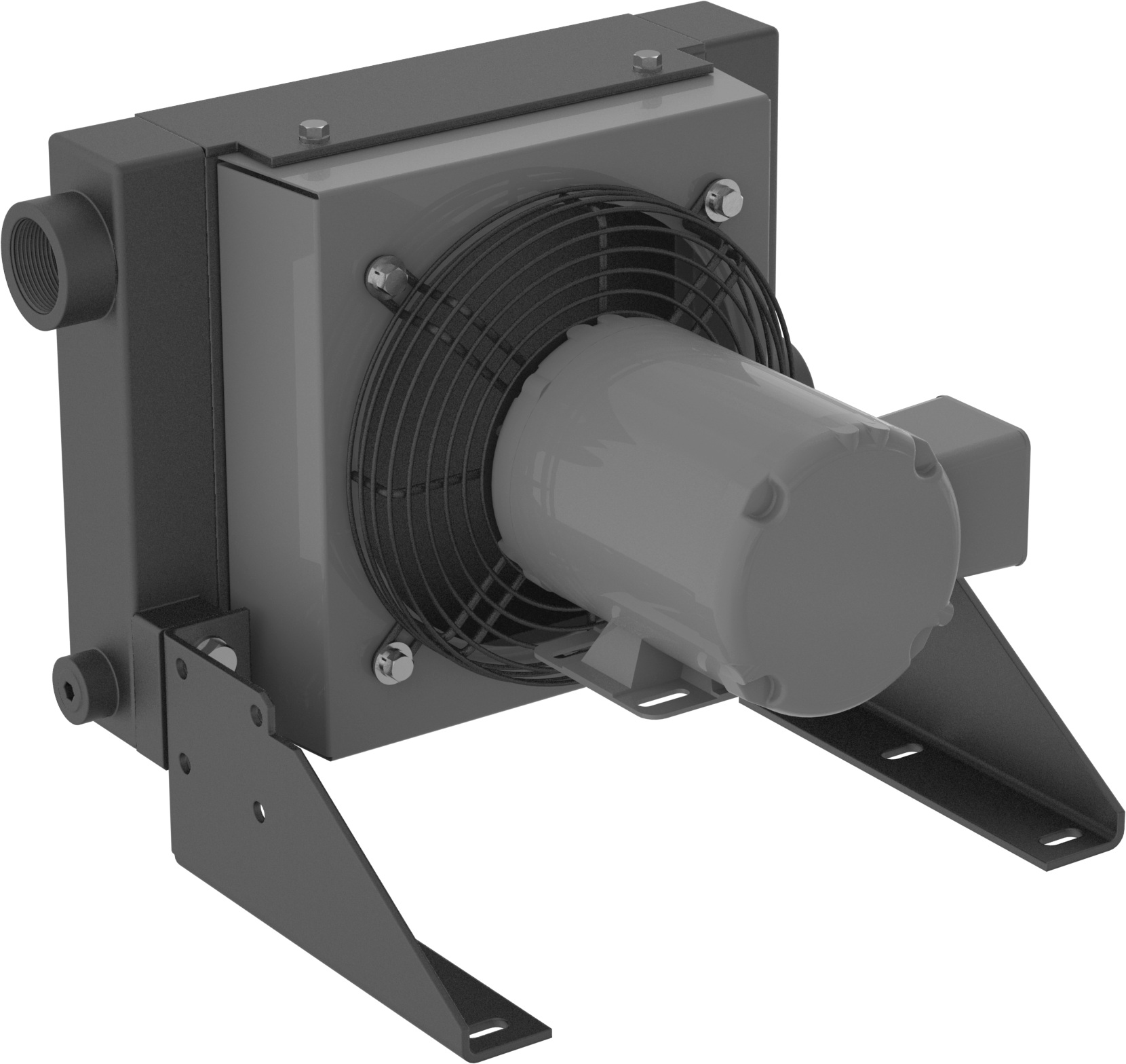 Fan Soğutmalı Basınçlı Hava Son Soğutucu, 1-1/2 NPT Dişi, 100 scfm @ 80 PSI