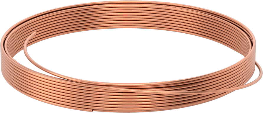 Temizlenmiş ve Kapaklı Bakır Boru, 1/8" OD, 0,03" Duvar Kalınlığı, 50 Fit Uzunluk