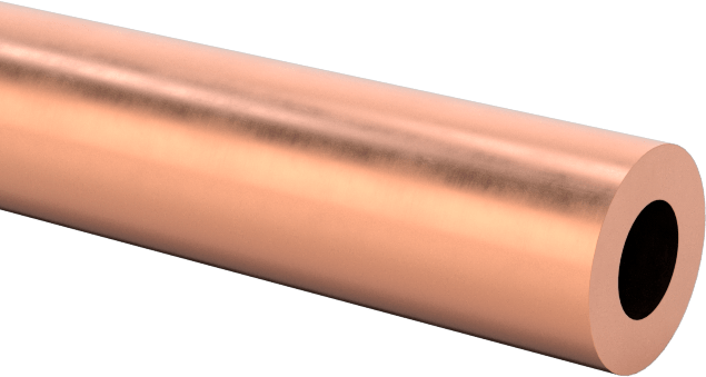 Temizlenmiş ve Kapaklı Bakır Boru, 1/8" OD, 0,03" Duvar Kalınlığı, 50 Fit Uzunluk