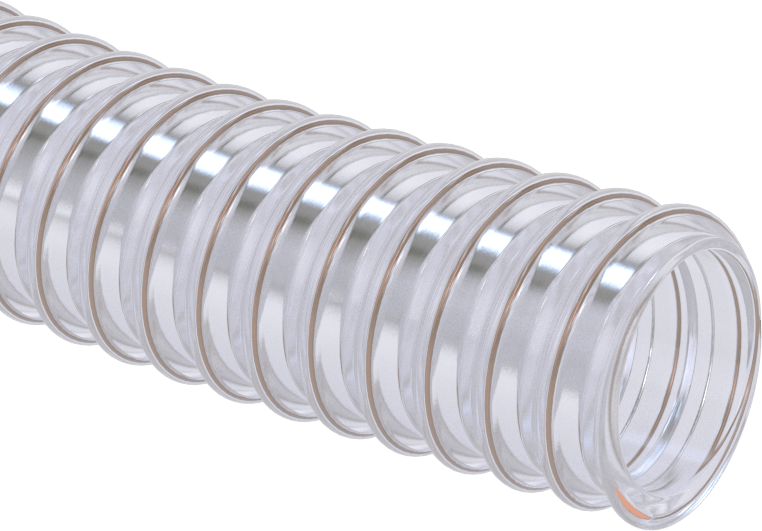Statik Kontrol Telli Kuru Gıda Hortumu, 1-1/2" ID, 1-15/16" OD