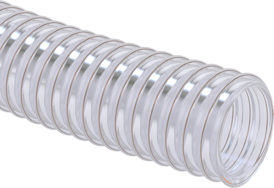 Statik Kontrol Telli Kuru Gıda Hortumu, 2-1/2" ID, 3-1/16" OD