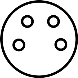 4-Pole Nano M8 Socket