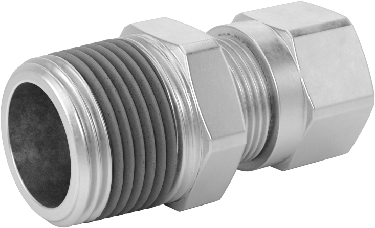 Hava için D.O.T. Pirinç Sıkıştırma Borusu Bağlantı Parçası, 5/8" Boru Dış Çapı x 3/4 NPTF Erkek için Düz Adaptör